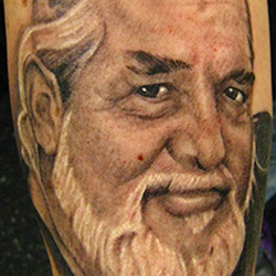 Tattoo of man (portrait)