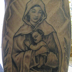 Tattoo of the Virgin Mary