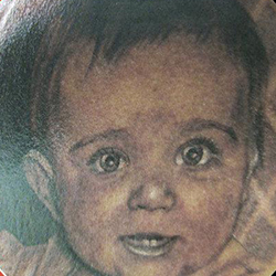 Tattoo of baby (portrait)