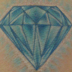 Tattoo of diamond
