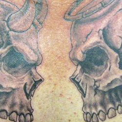 Tattoo of skulls
