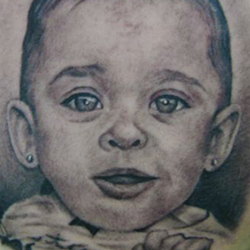 Tattoo of baby (portrait)