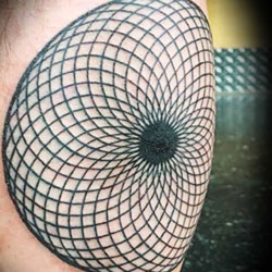 Tattoo of spirograph
