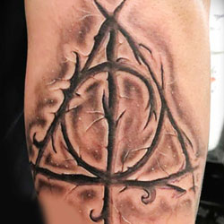 Tattoo of harry potter symbol
