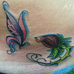 Tattoo of butterfly