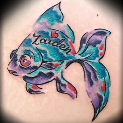 Tattoo of fish