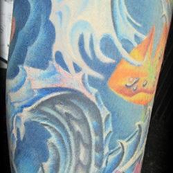 Tattoo of koi