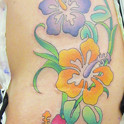 Tattoo of flowers