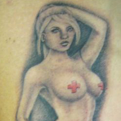 Tattoo of pinup