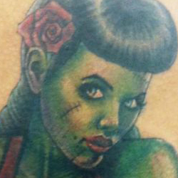 Tattoo of pinup