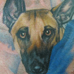 Tattoo of dog