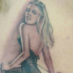 Tattoo of pinup