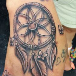 Tattoo of dream catcher