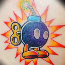 Tattoo of bomb