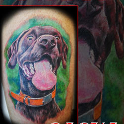 Tattoo of dog