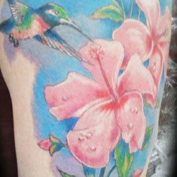 Tattoo of flowers