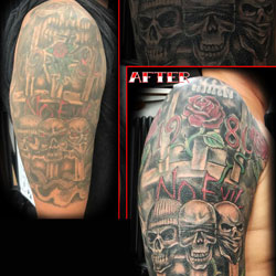 Tattoo of skulls