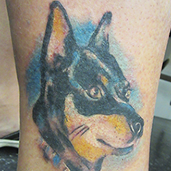 Tattoo of dog