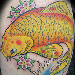 Tattoo of koi